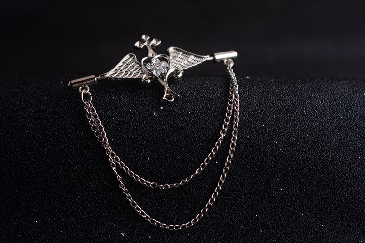 Brosa Chain Heart Silver