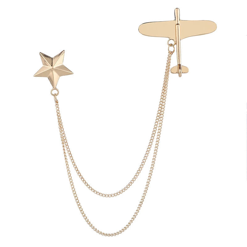 Pin Plane Star - Gold