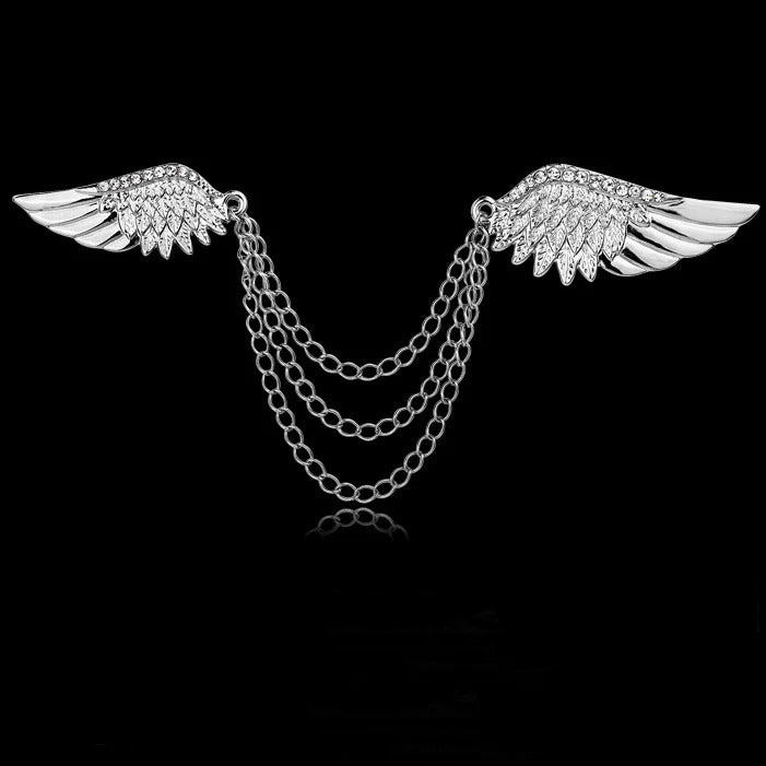 Brosa Chain Wings - Silver