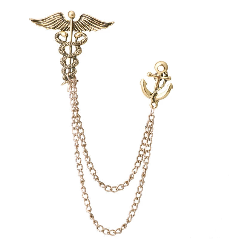 Brosa Chain Angel Wings - Gold