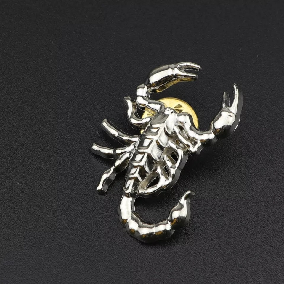 Pin Scorpion Silver