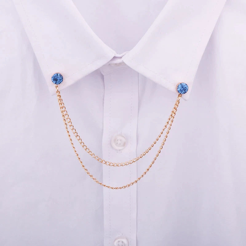 Pin Chain Foster Blue - Gold