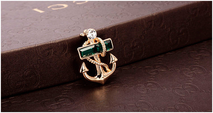 Brosa Crystal Anchor - Green