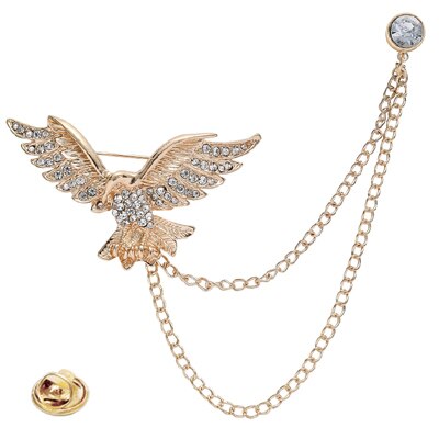 Brosa Crystal Eagle - Gold