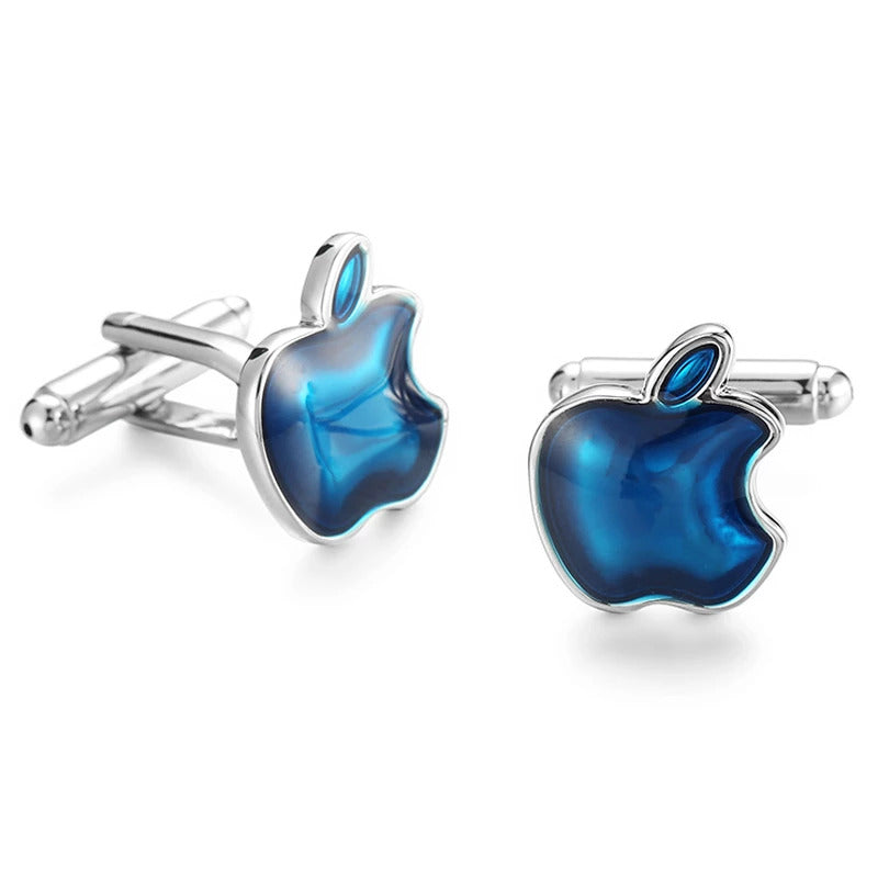 Butoni Apple Blue