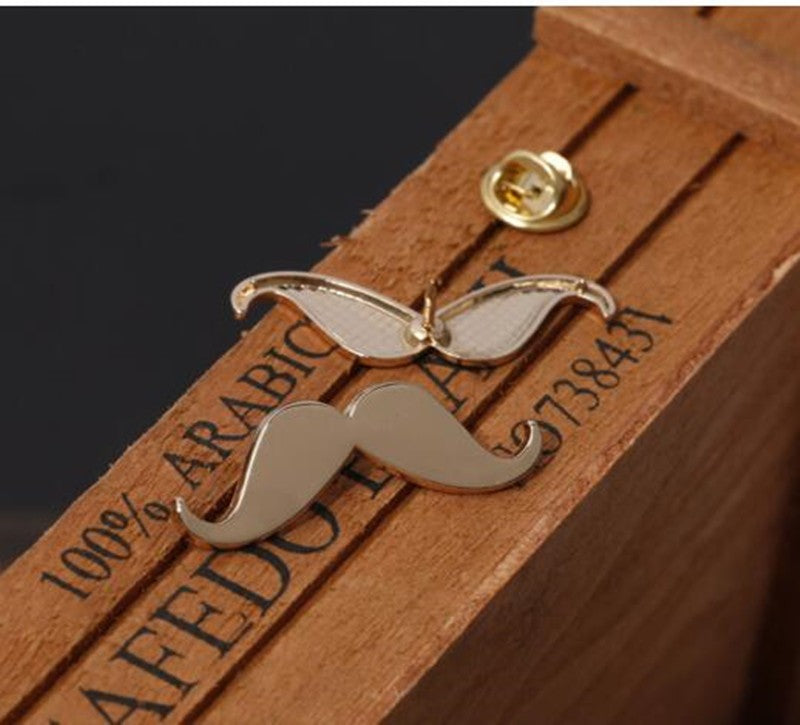 Pin Mustache - Gold