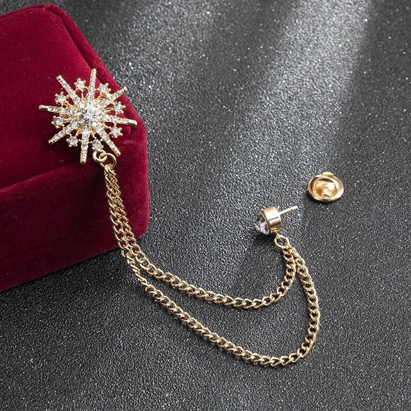 Star Brooch Gold