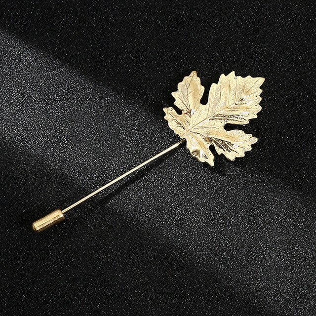 Pin Big Leaf - Gold