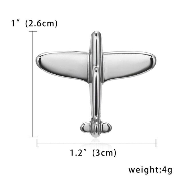 Pin Plane Silver