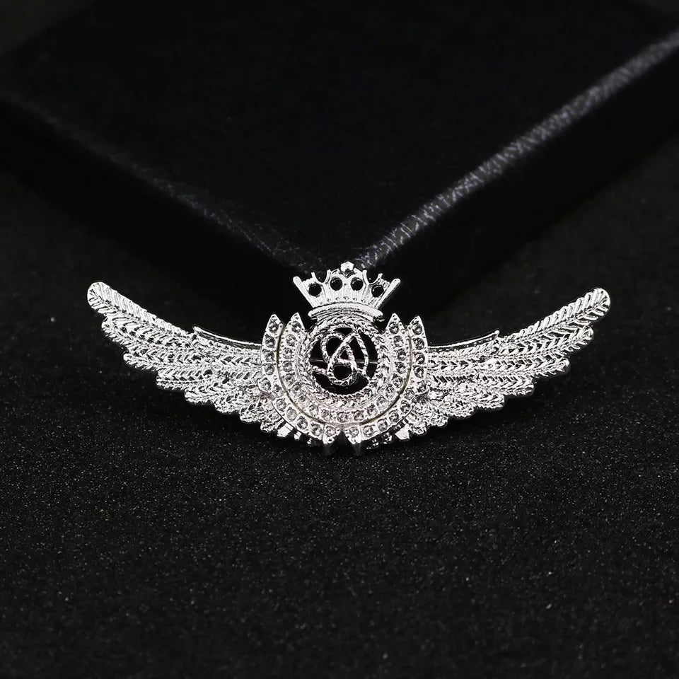 Brosa Retro Crown Angel